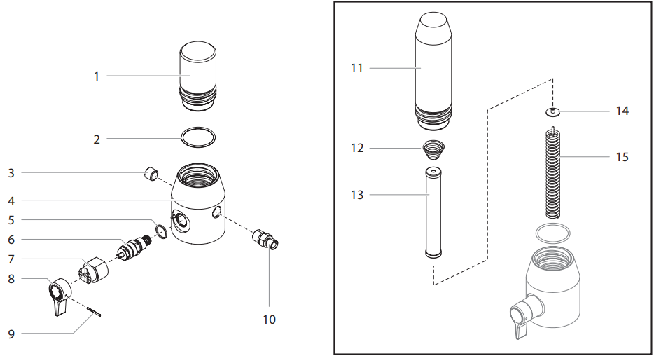 Impact 1040T Filter Plug Assembly